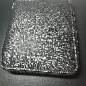 Saint Laurent black leather wallet